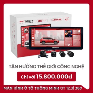 MÀN HÌNH Ô TÔ THÔNG MINH GOTECH GT12.3I 360